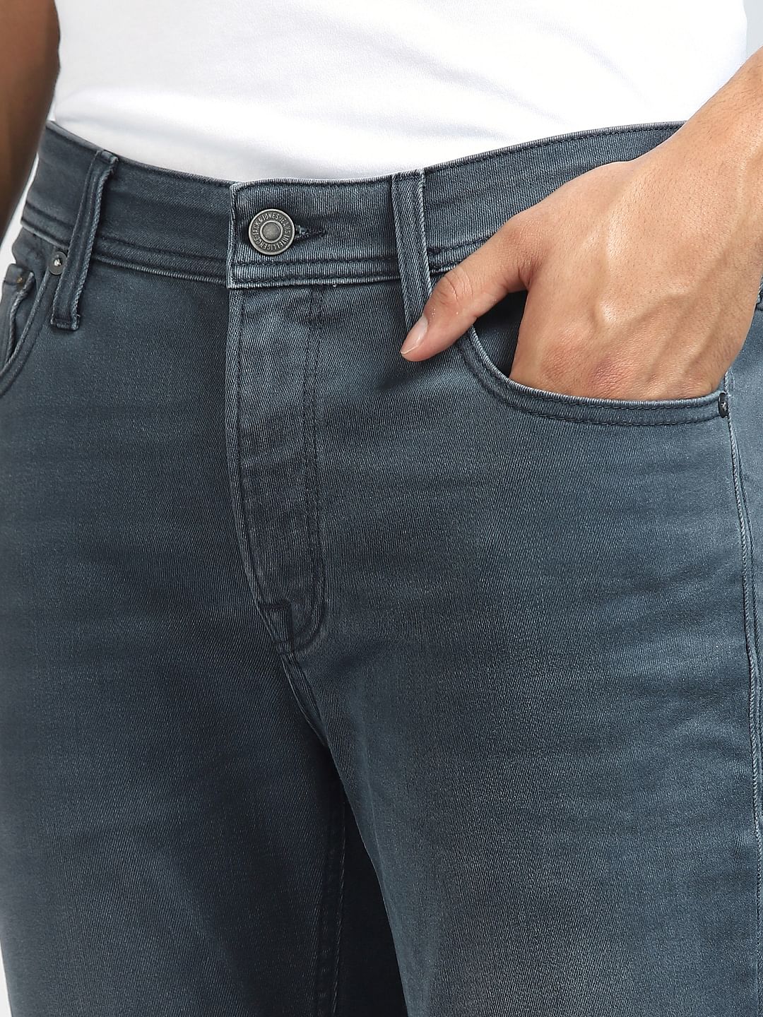 Blue Low Rise Liam Skinny Jeans