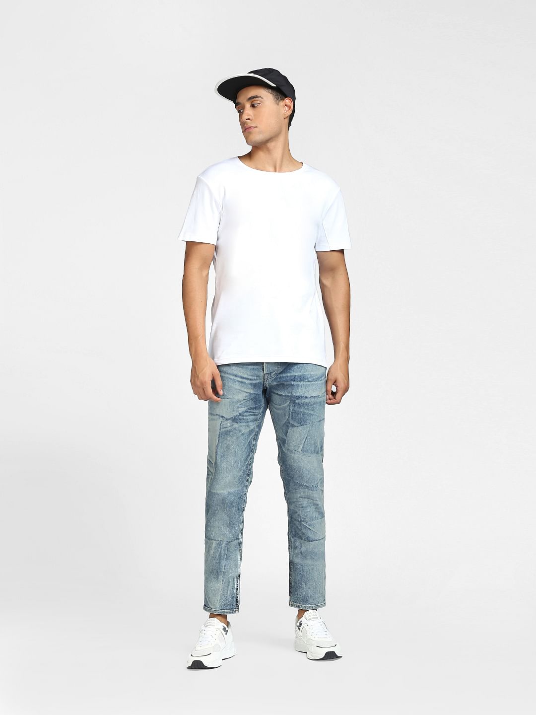 Blue Low Rise Glenn Slim Fit Jeans