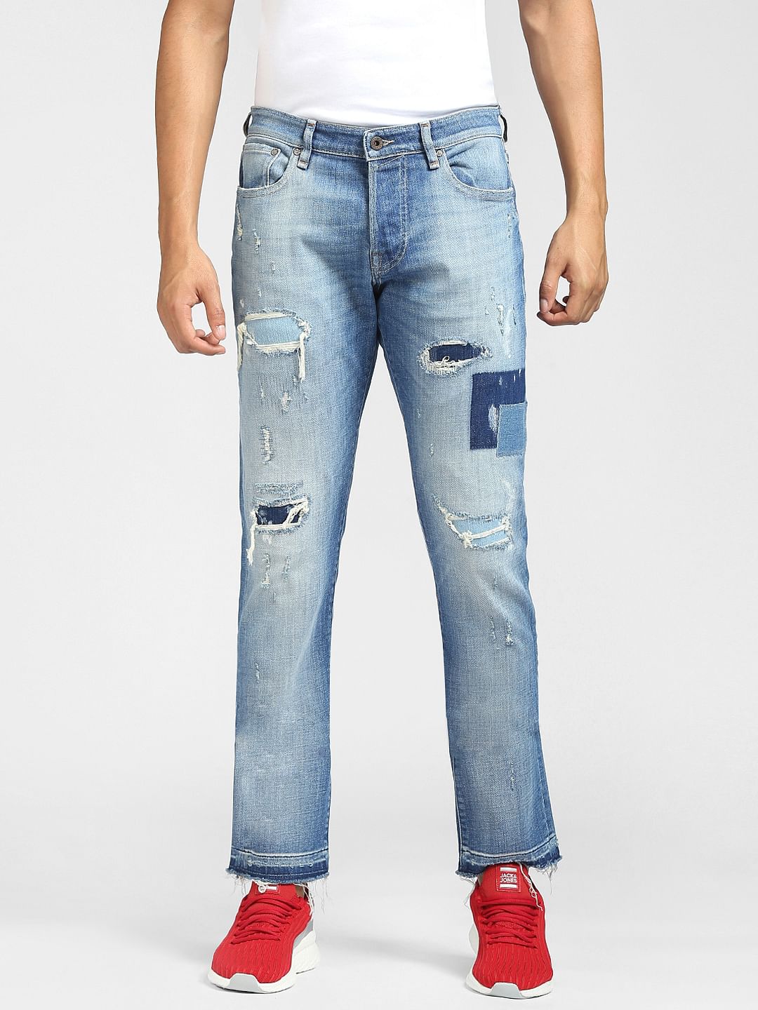 Blue Low Rise Glenn Slim Fit Jeans
