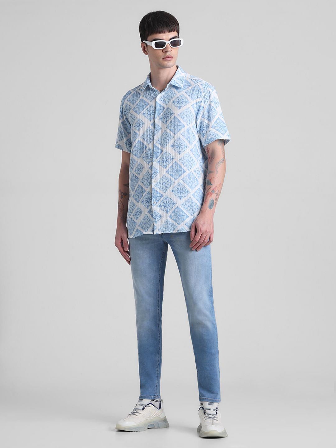 Light Blue Low Rise Glenn Slim Fit Jeans