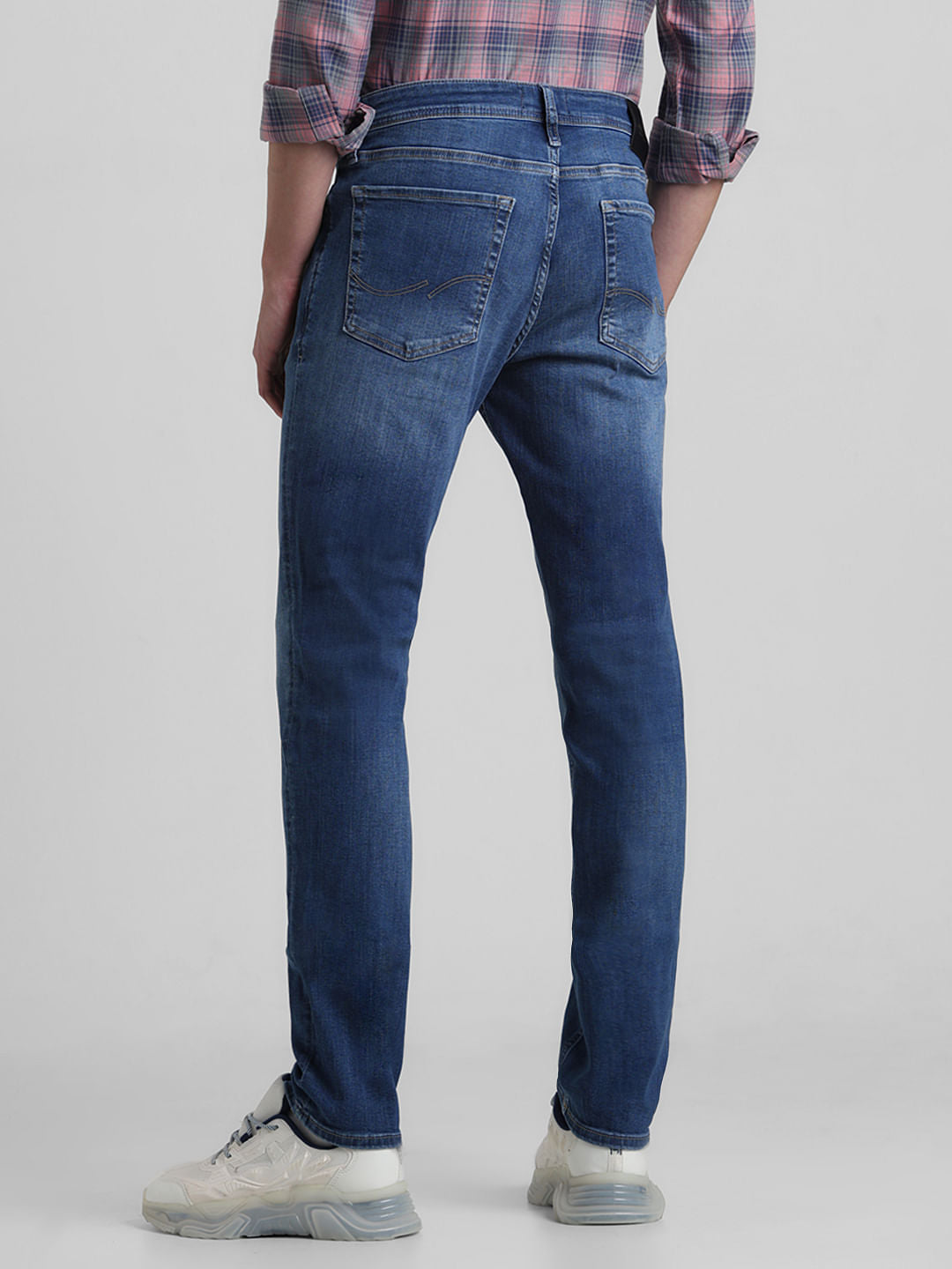 Blue Low Rise Ben Skinny Fit Jeans