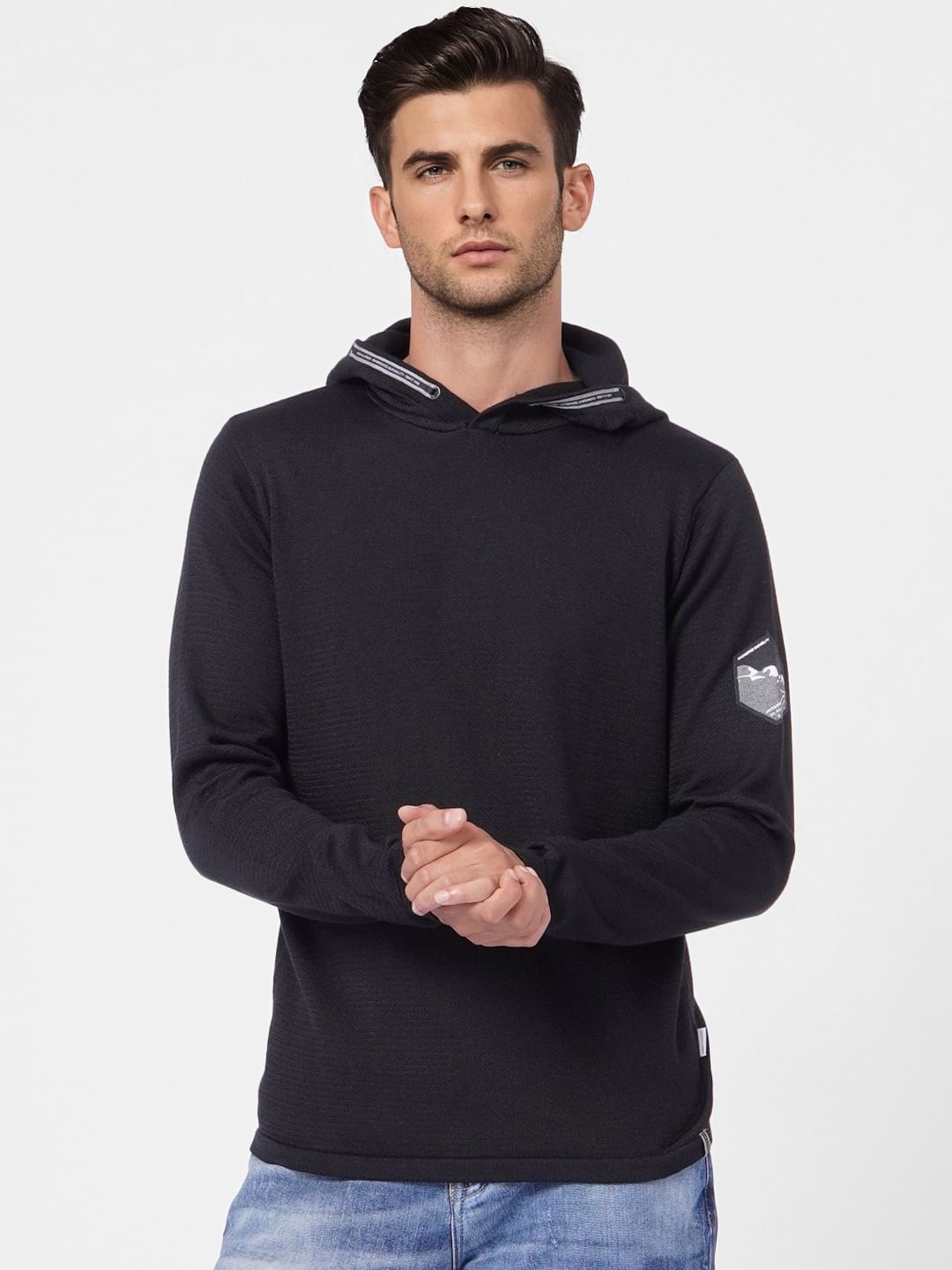 Black Hooded Sweatshirt