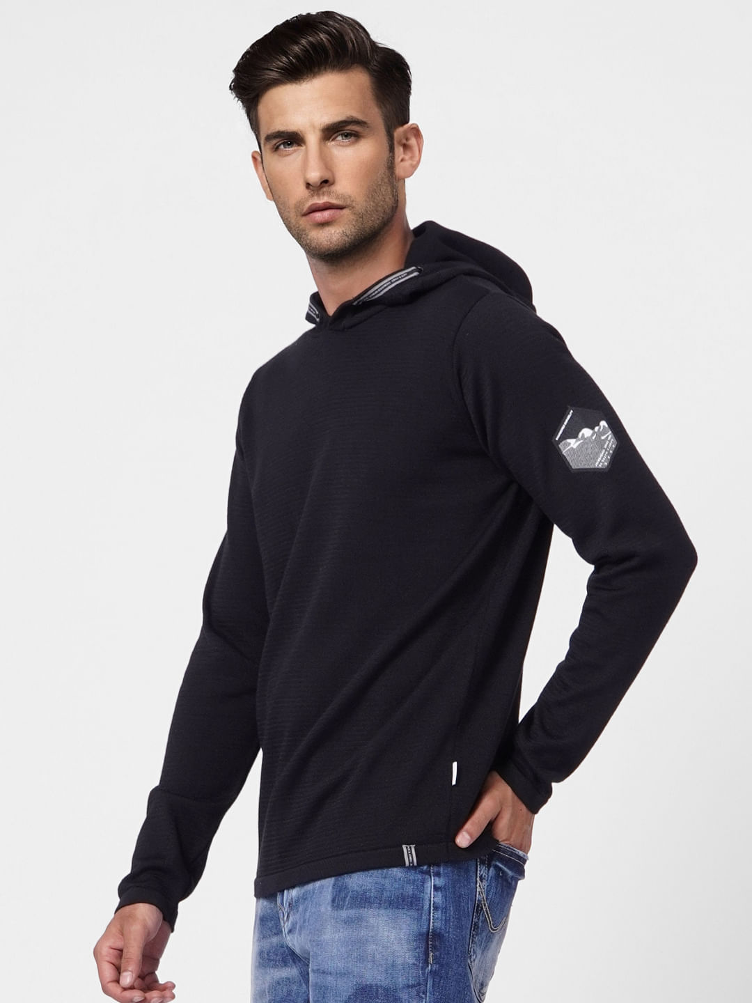 Black Hooded Sweatshirt