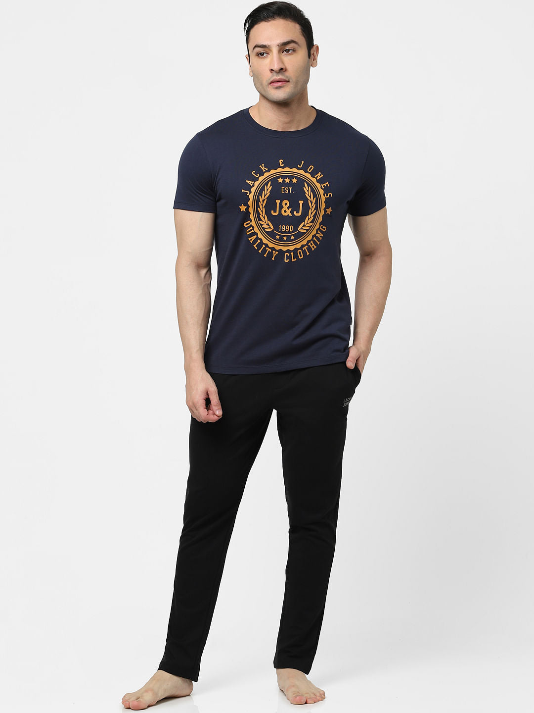 Navy Blue Crew Neck T-shirt