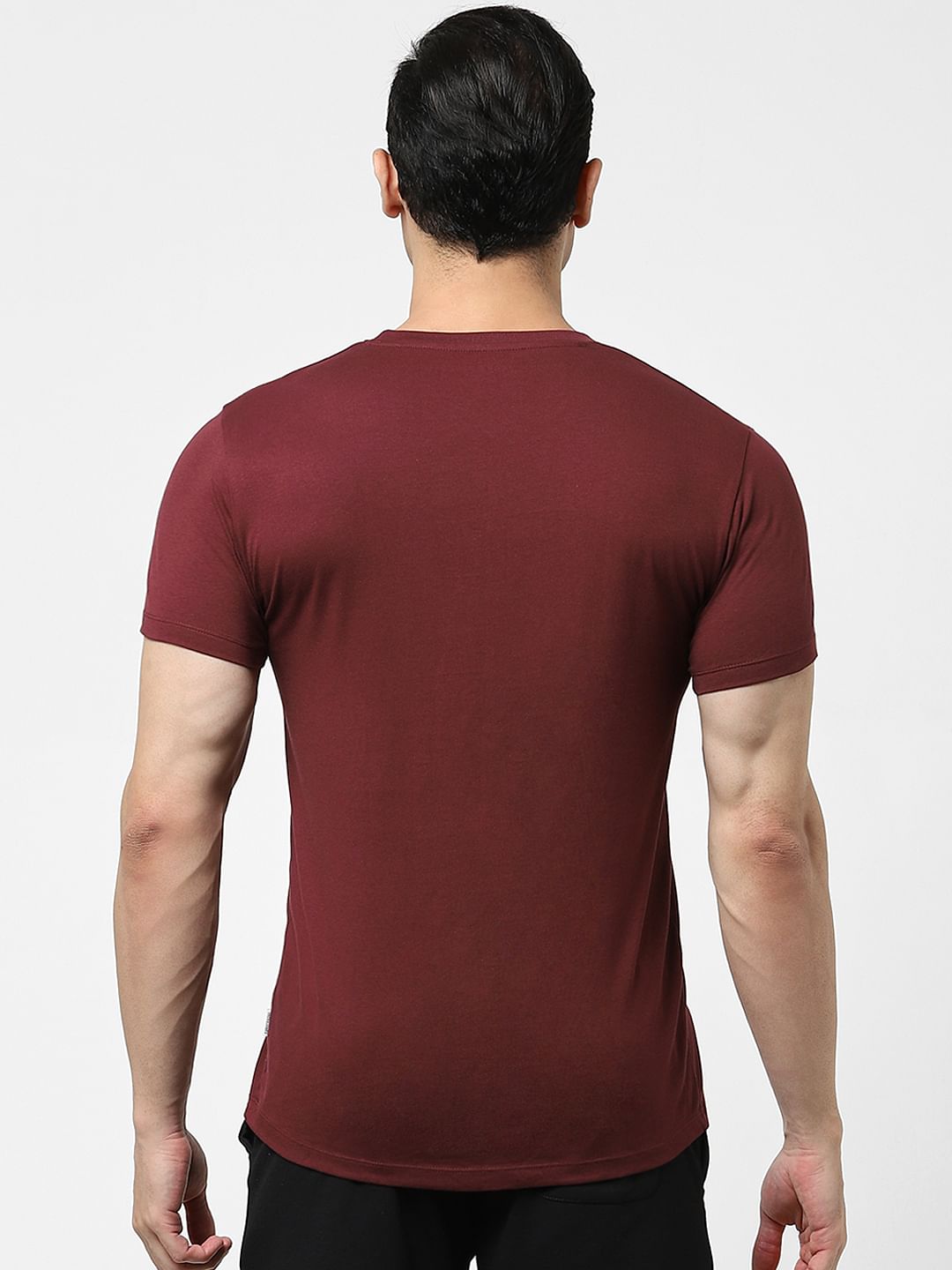 Maroon Crew Neck T-shirt