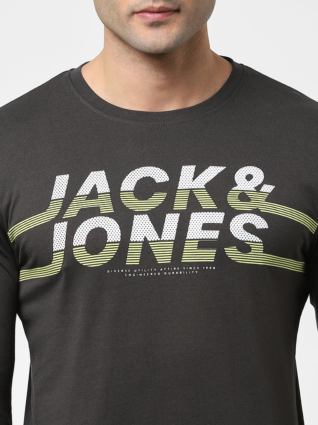 Black Full Sleeves Crew Neck T-shirt