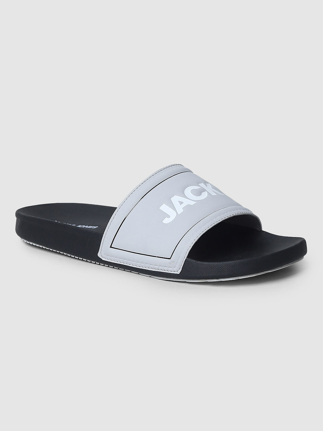 Navy Blue Logo Print Sliders