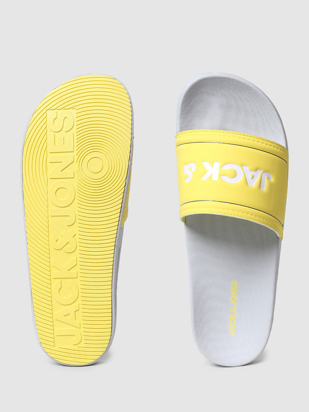 Grey Logo Print Sliders