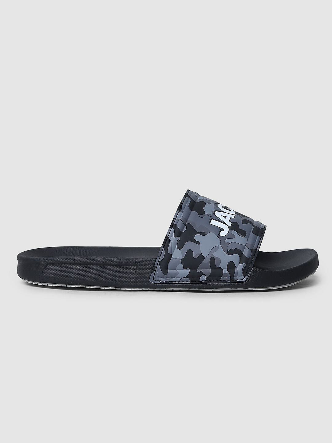 Black Camo Print Sliders