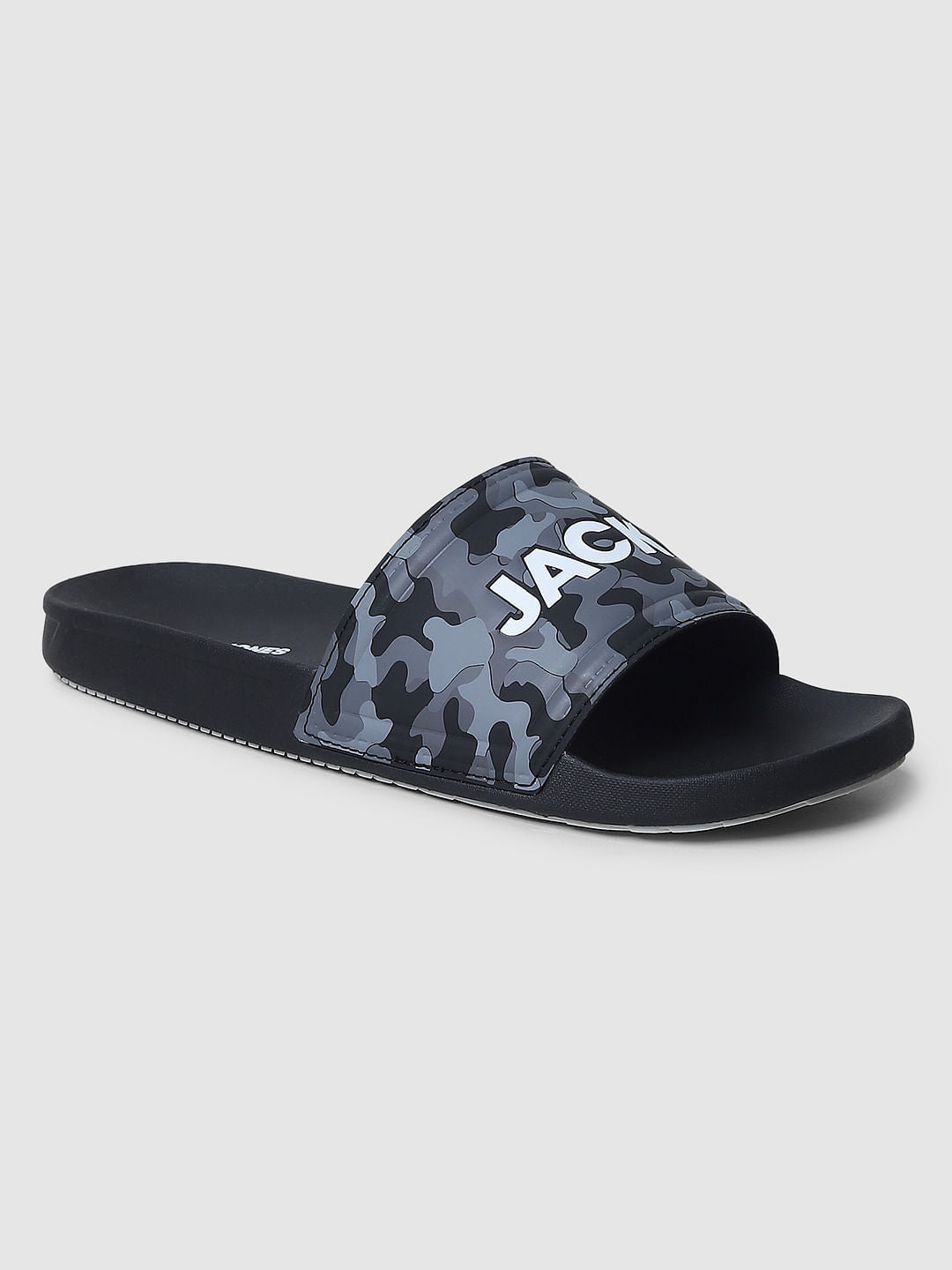 Black Camo Print Sliders