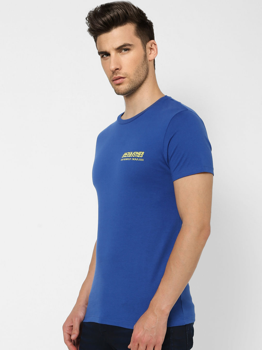Blue Crew Neck T-shirt