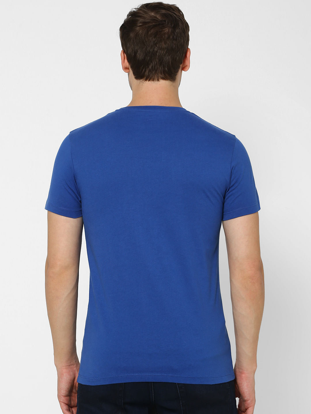 Blue Crew Neck T-shirt