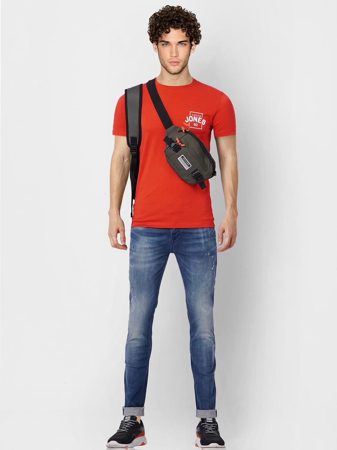 Red Crew Neck T-shirt