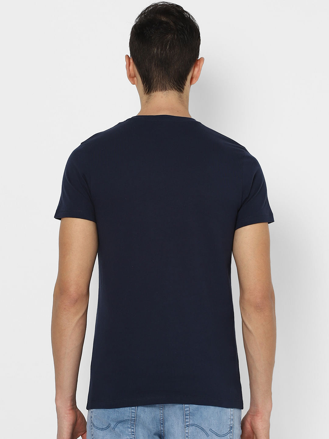 Dark Blue Crew Neck T-shirt