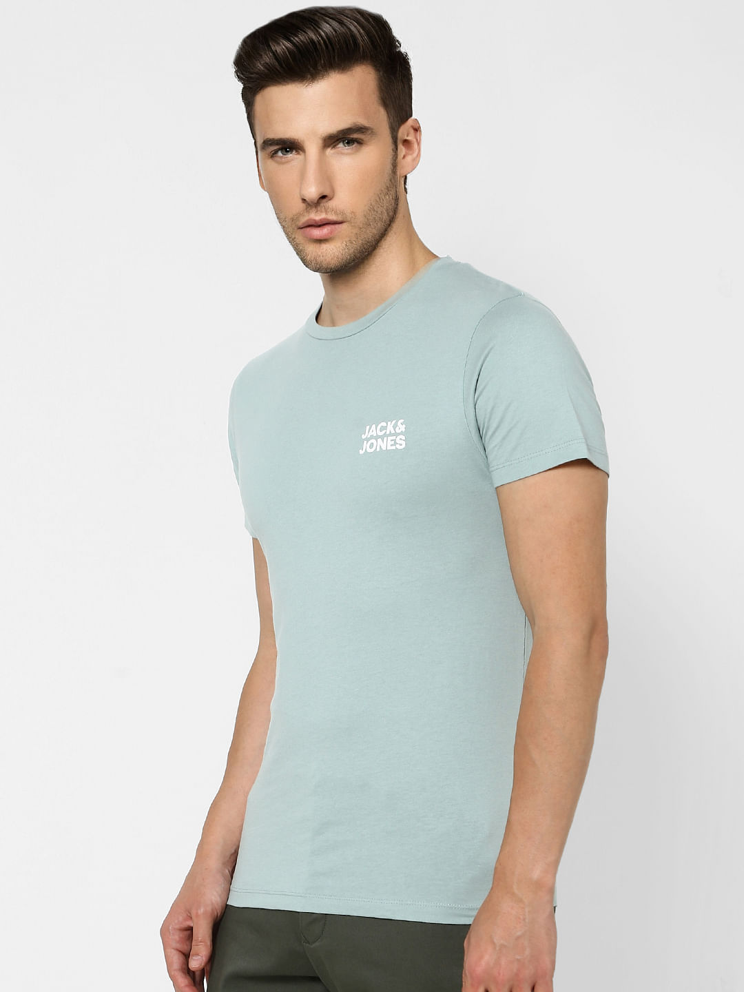 Blue Crew Neck T-shirt