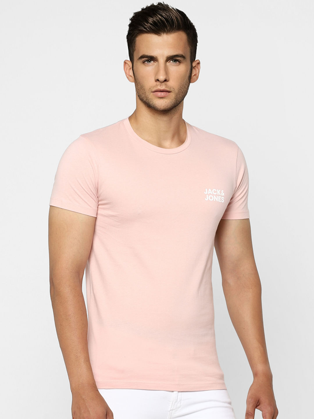 Pink Crew Neck T-shirt