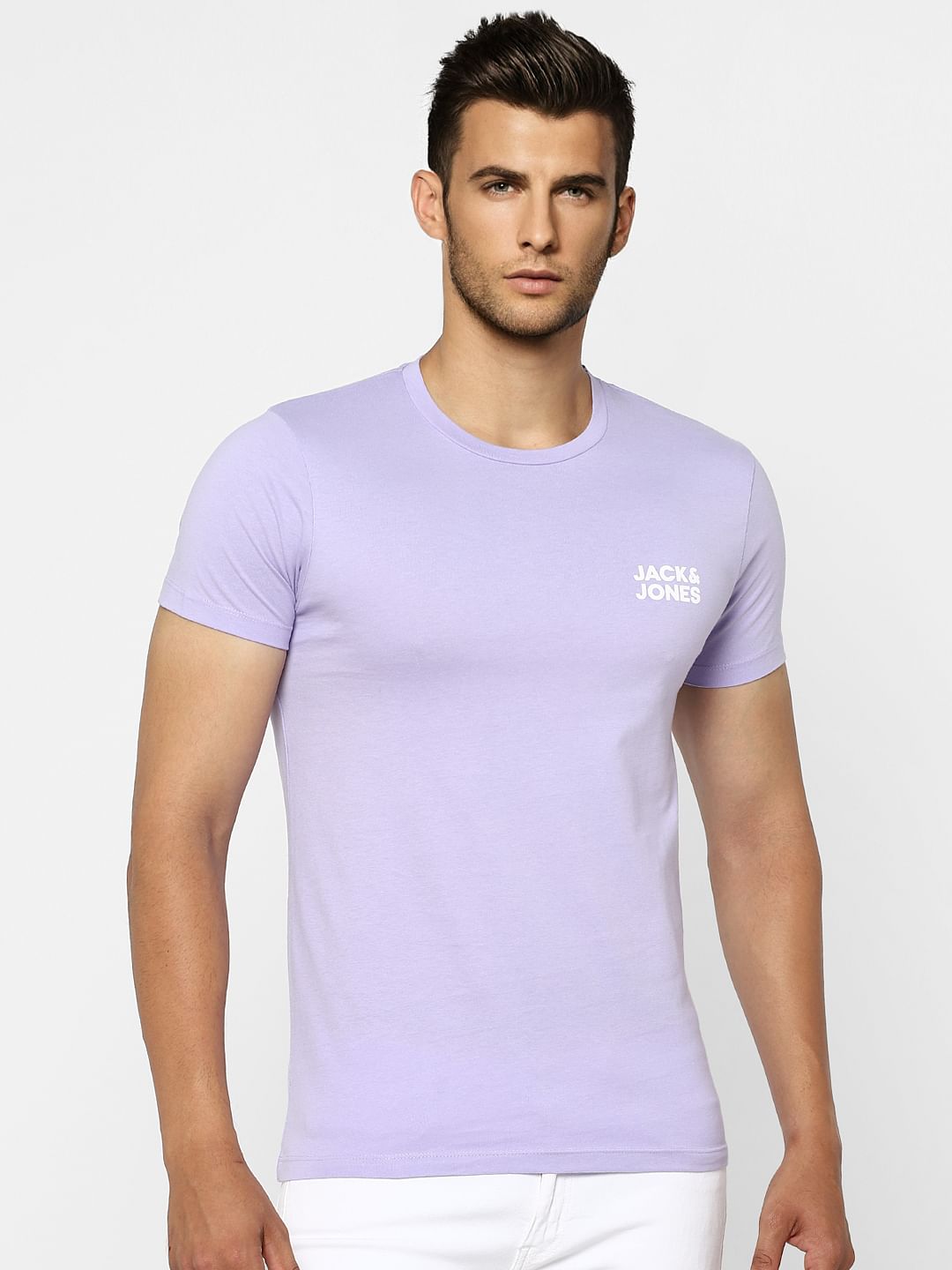 Lilac Purple Crew Neck T-shirt