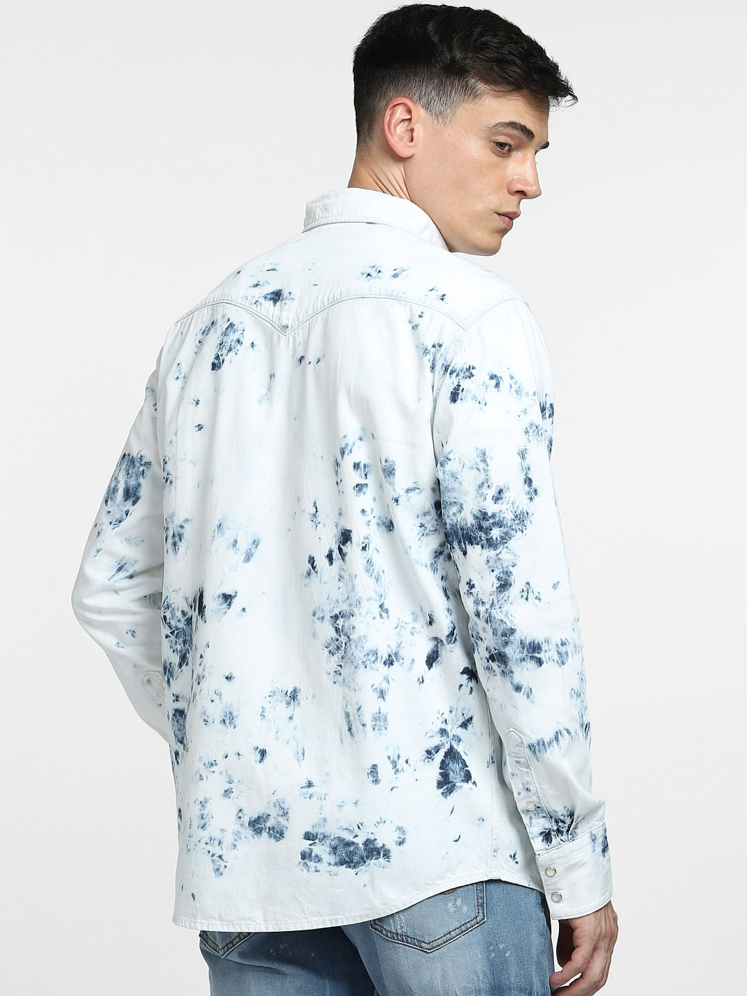 Blue Blotched Indigo Shirt