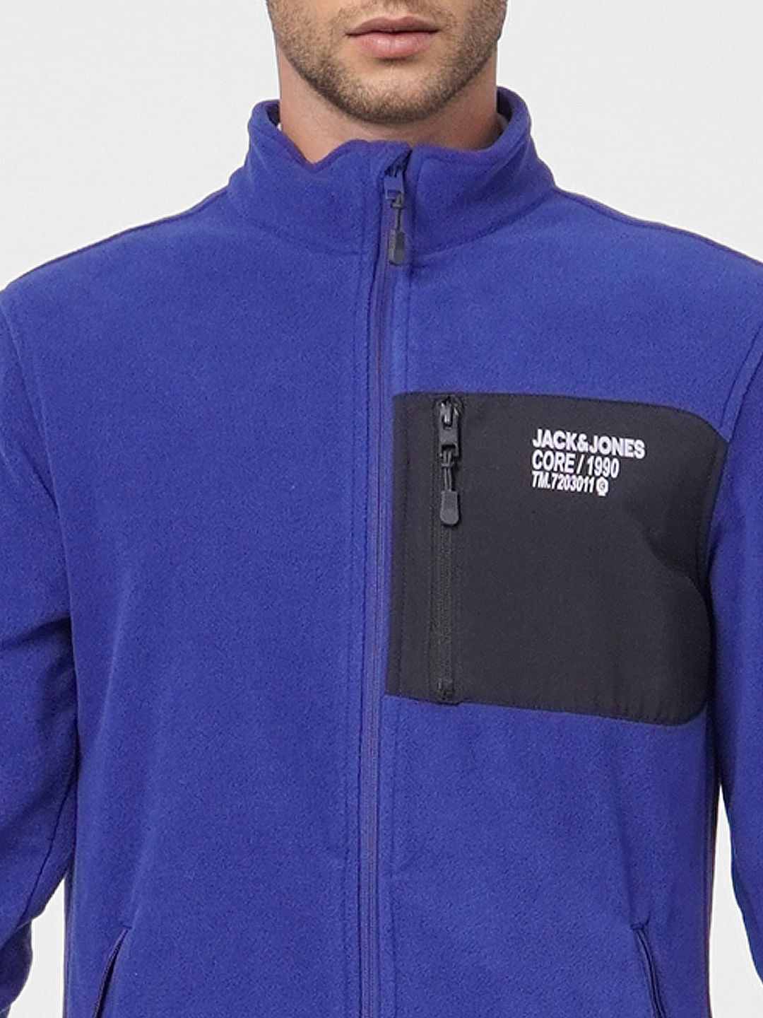 Blue Zip Up Fleece Jacket