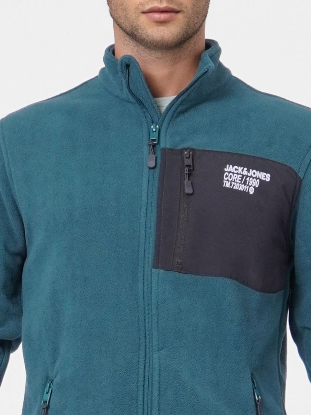 Green Zip Up Fleece Jacket