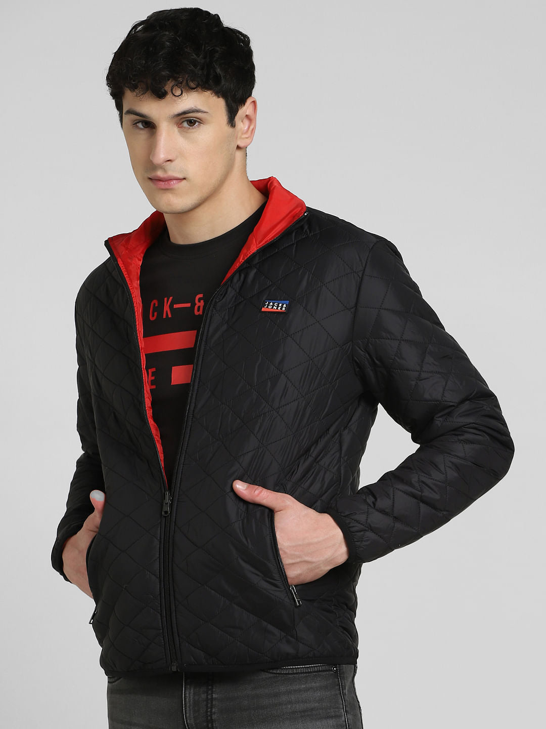 Black Reversible Puffer Jacket