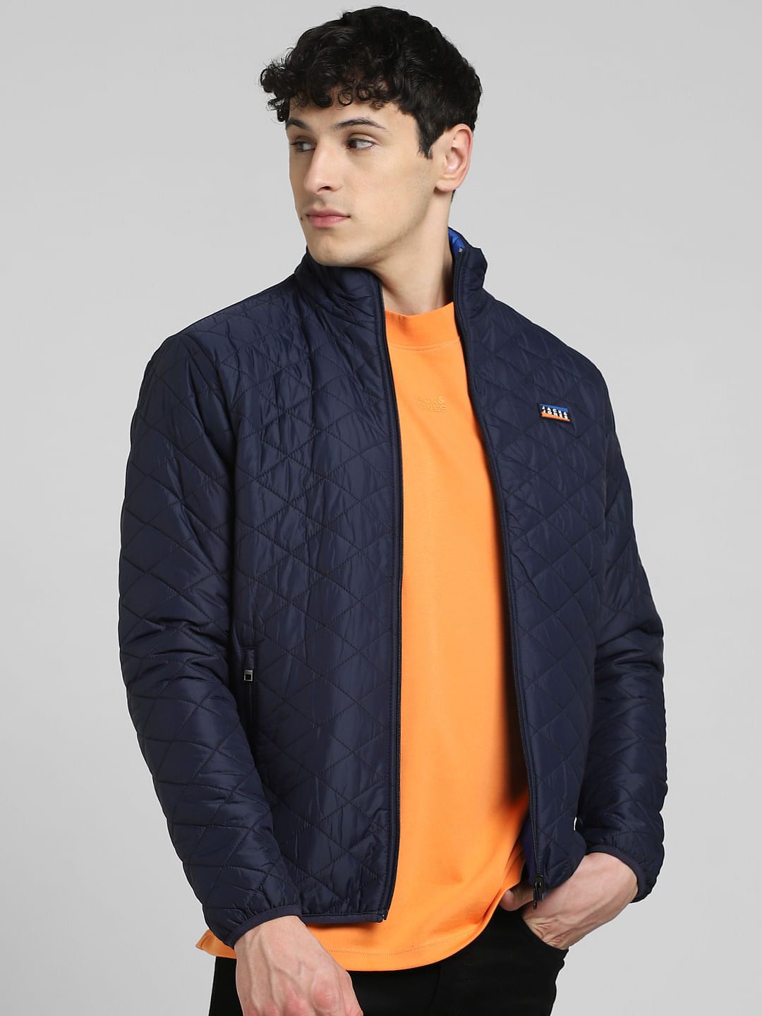 Blue Reversible Puffer Jacket