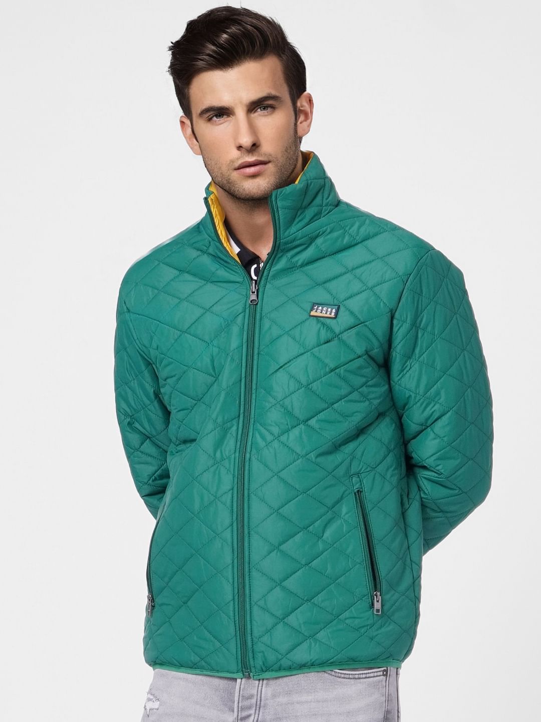 Green Reversible Puffer Jacket