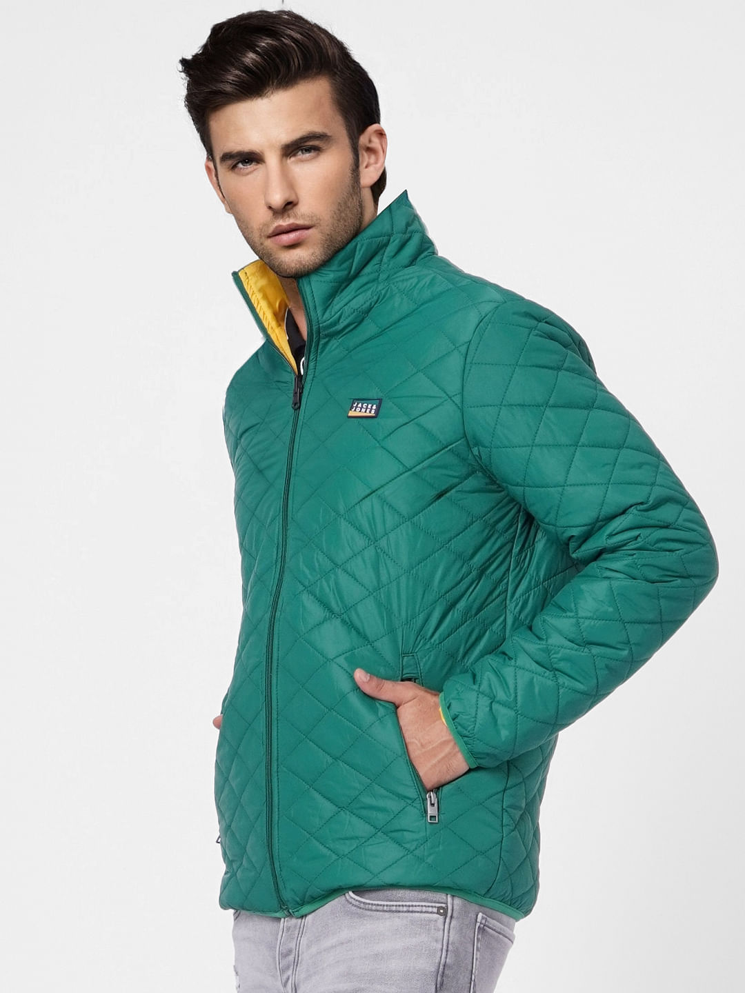 Green Reversible Puffer Jacket