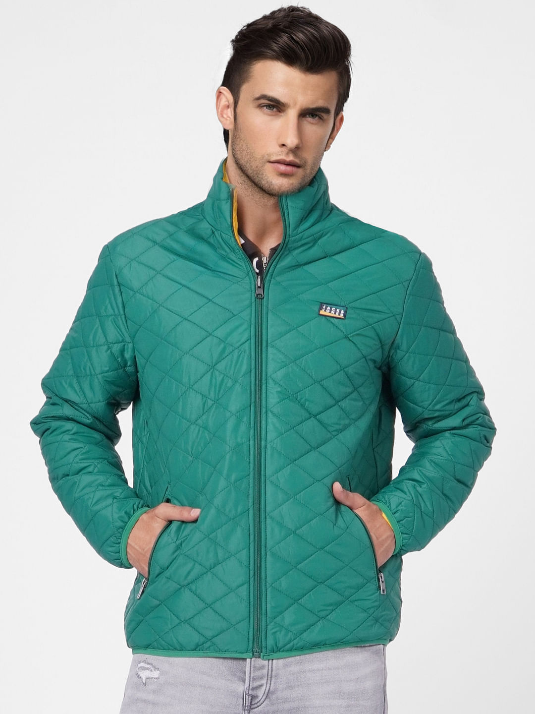 Green Reversible Puffer Jacket