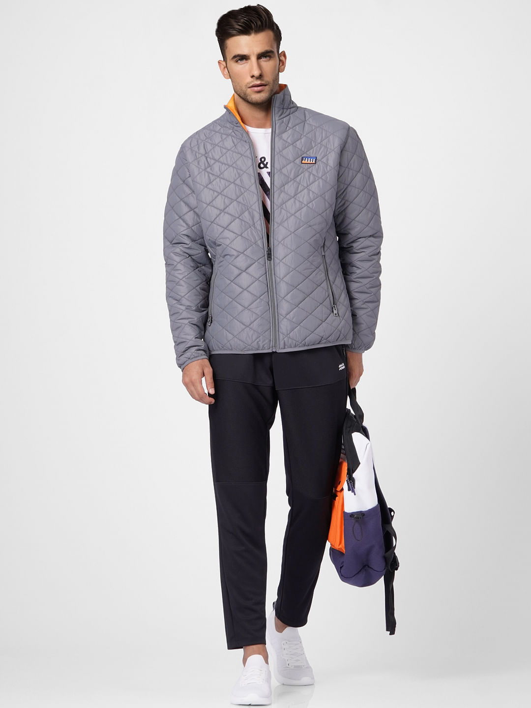 Grey Reversible Puffer Jacket