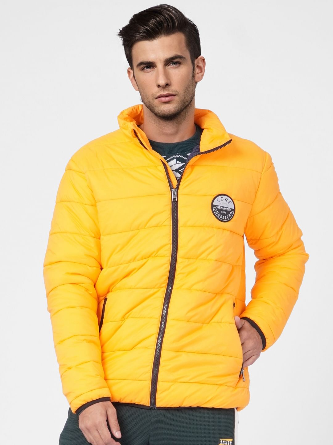 Orange Puffer Jacket