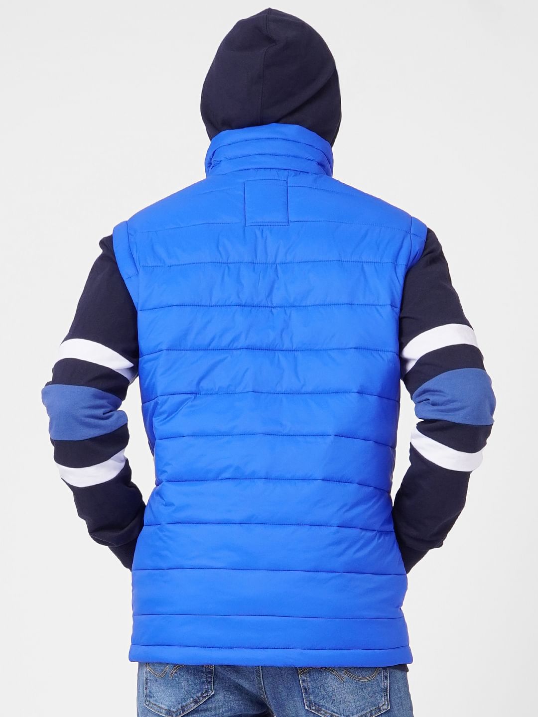 Blue Puffer Vest Jacket