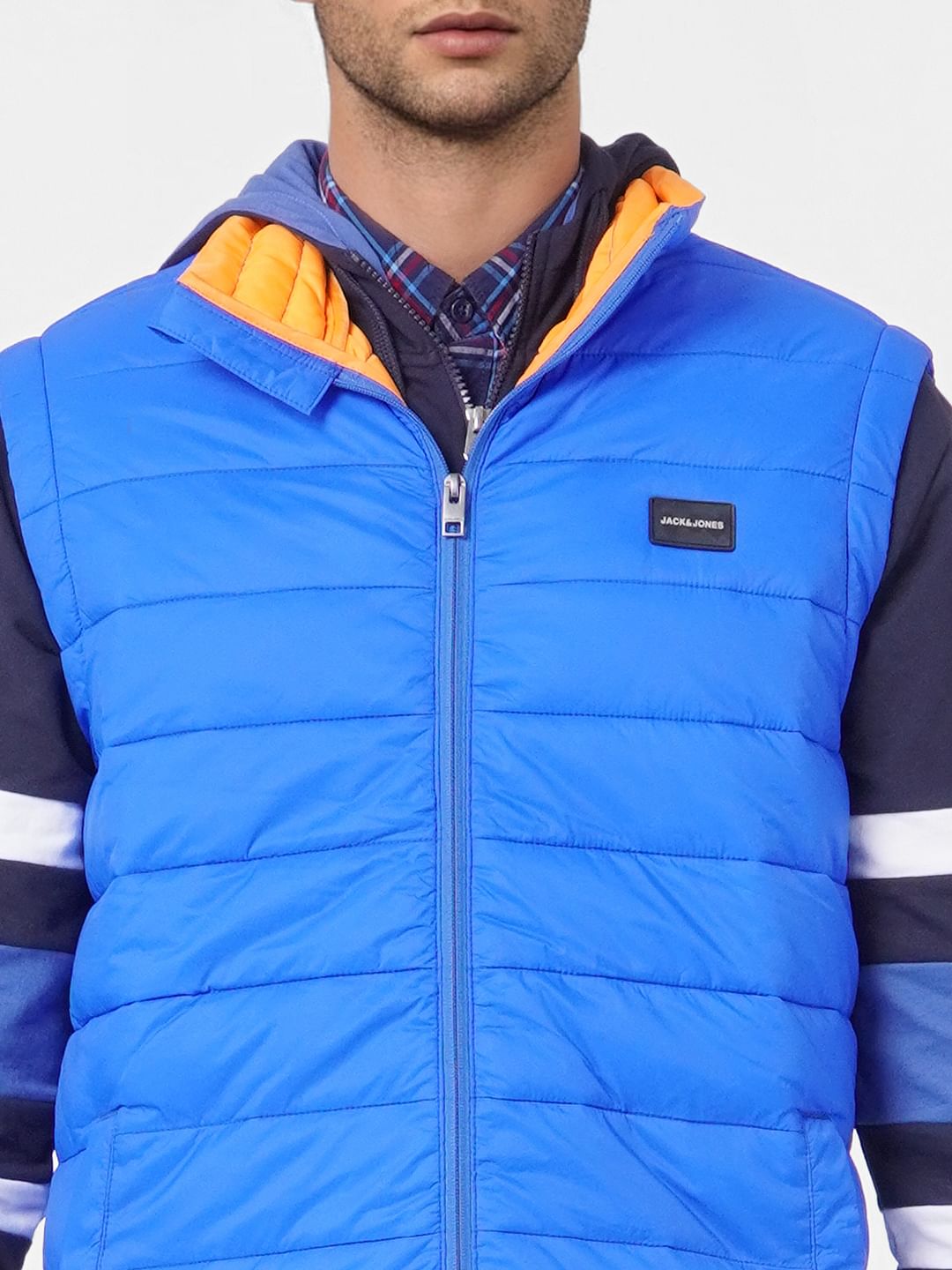 Blue Puffer Vest Jacket