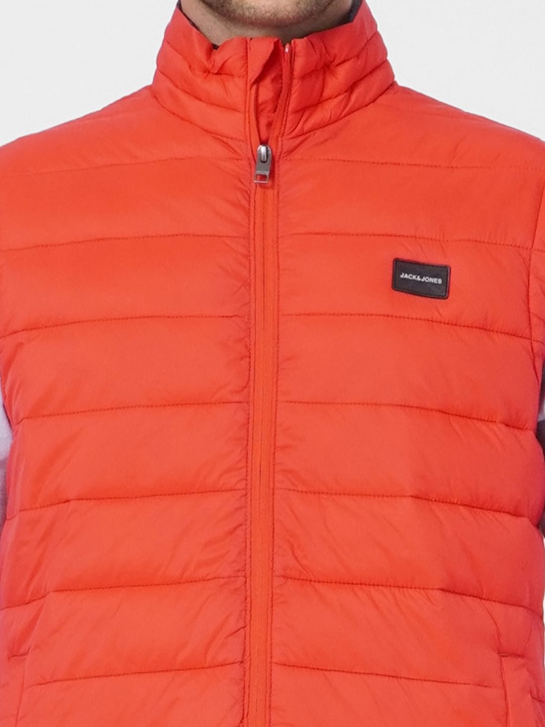 Red Puffer Vest Jacket