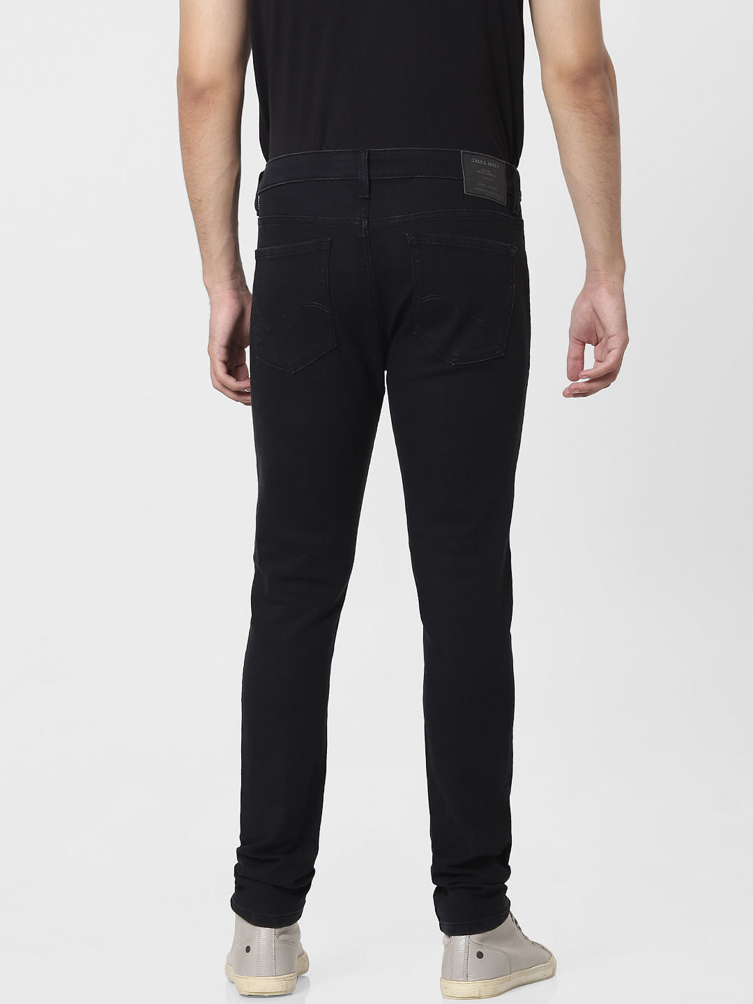 Black Mid Rise Skinny Jeans