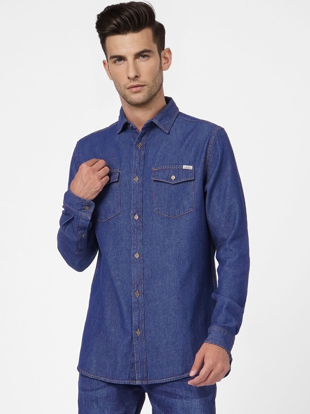 Blue Denim Full Sleeves Shirt
