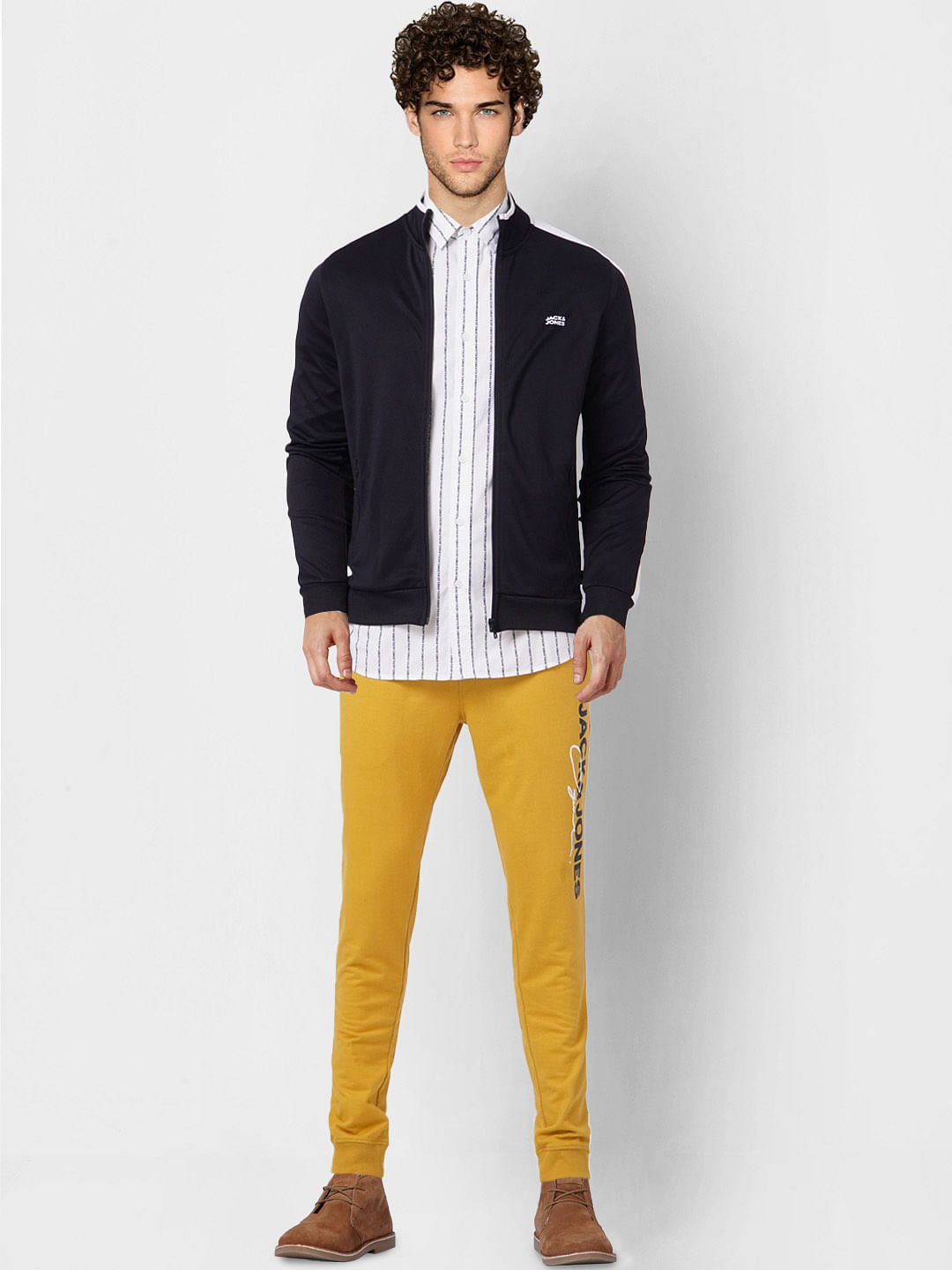 White Striped Full Sleeves Shirt