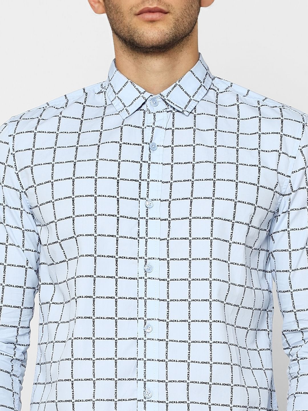 Blue Check Full Sleeves Shirt