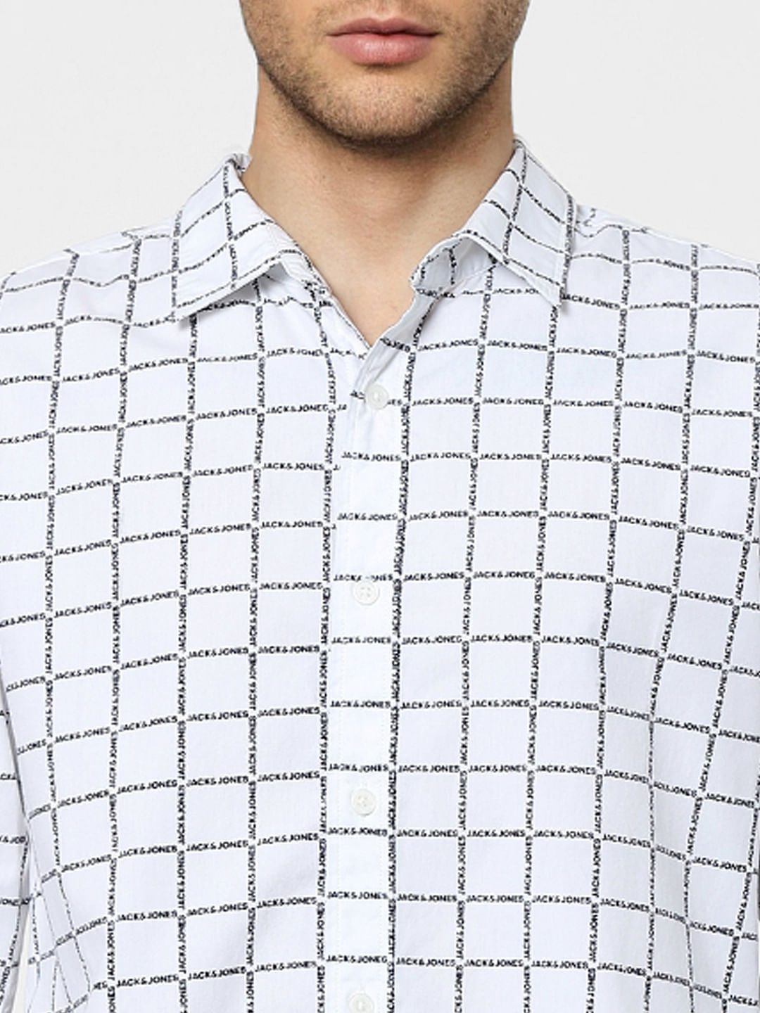White Checks Full Sleeves Shirt