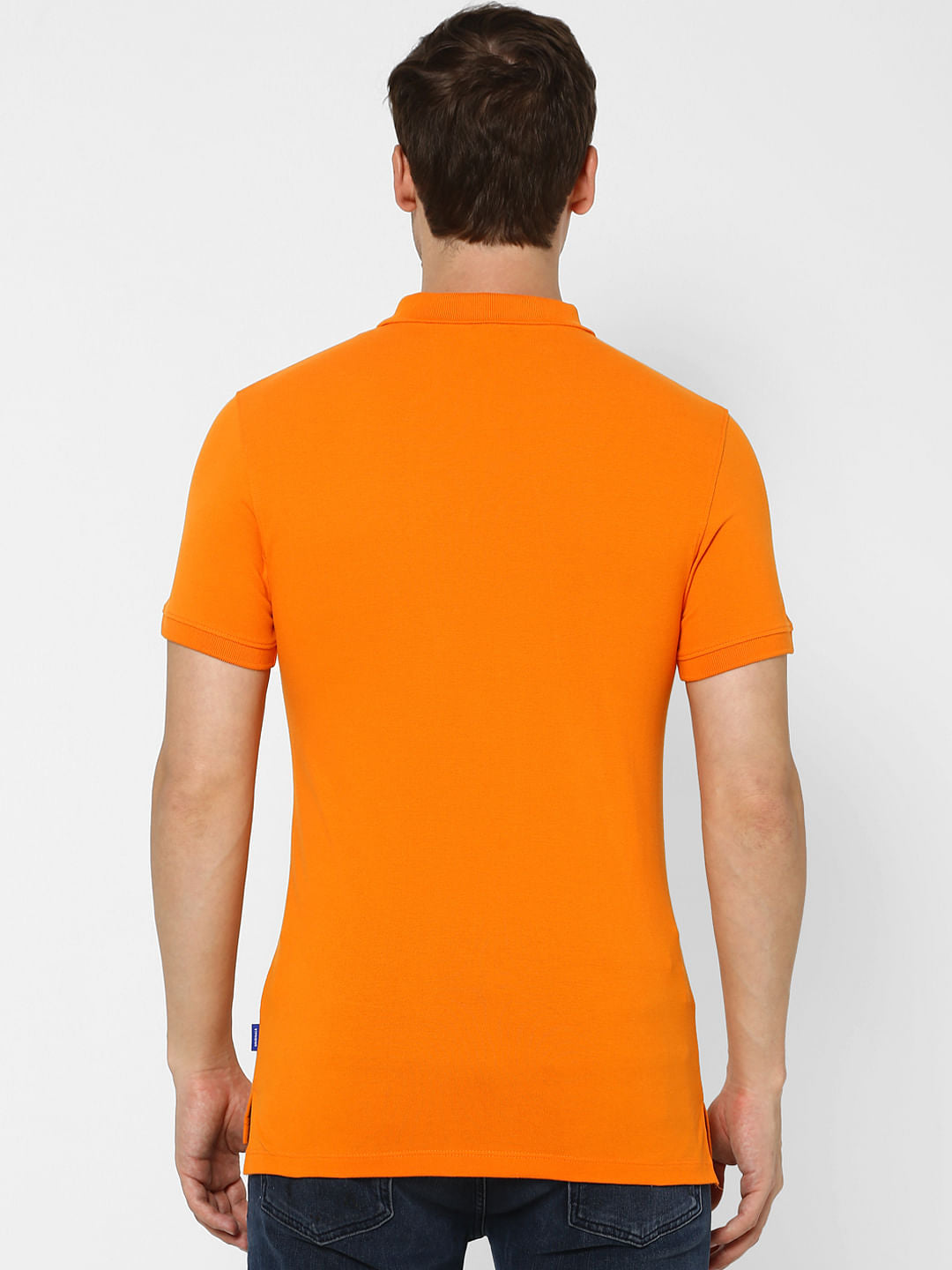 Orange Polo Neck T-shirt