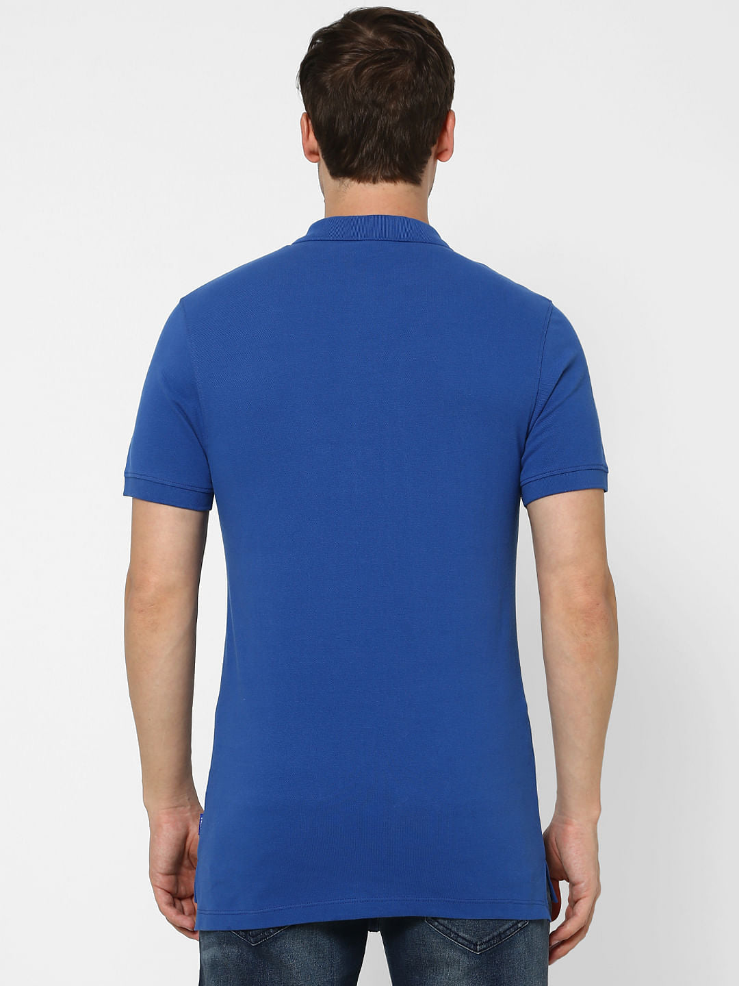 Blue Polo Neck T-shirt