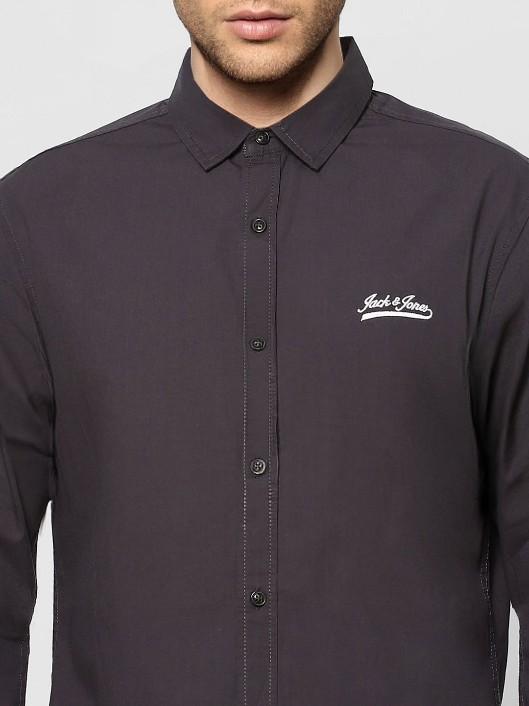 Dark Grey Full Sleeves Shirt
