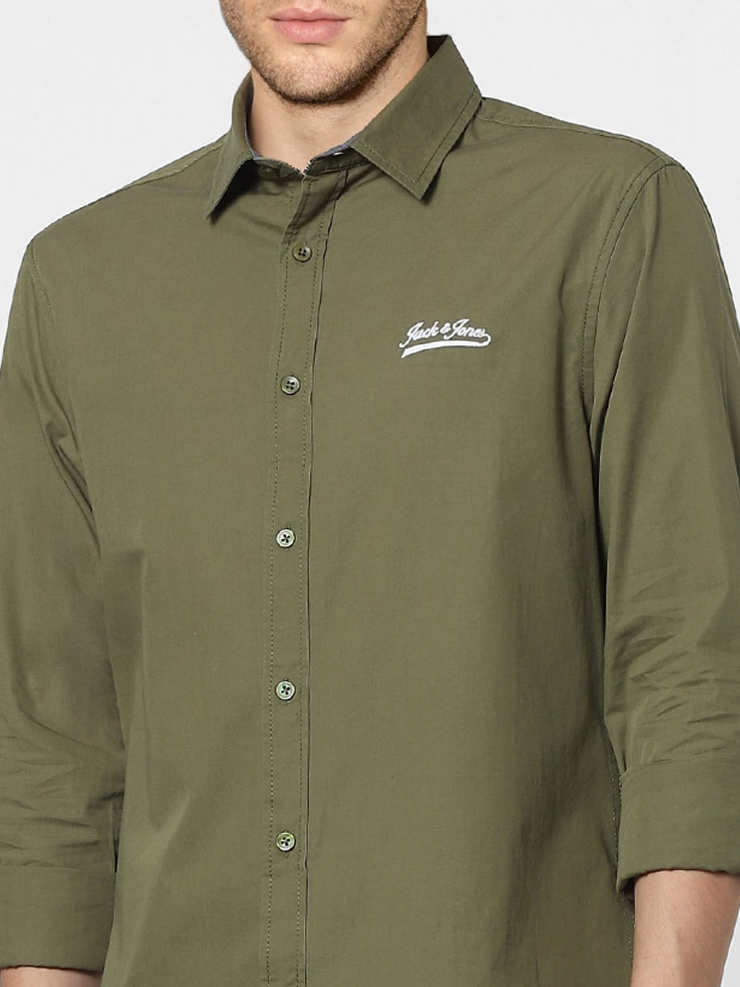 Green Full Sleeves Shirt