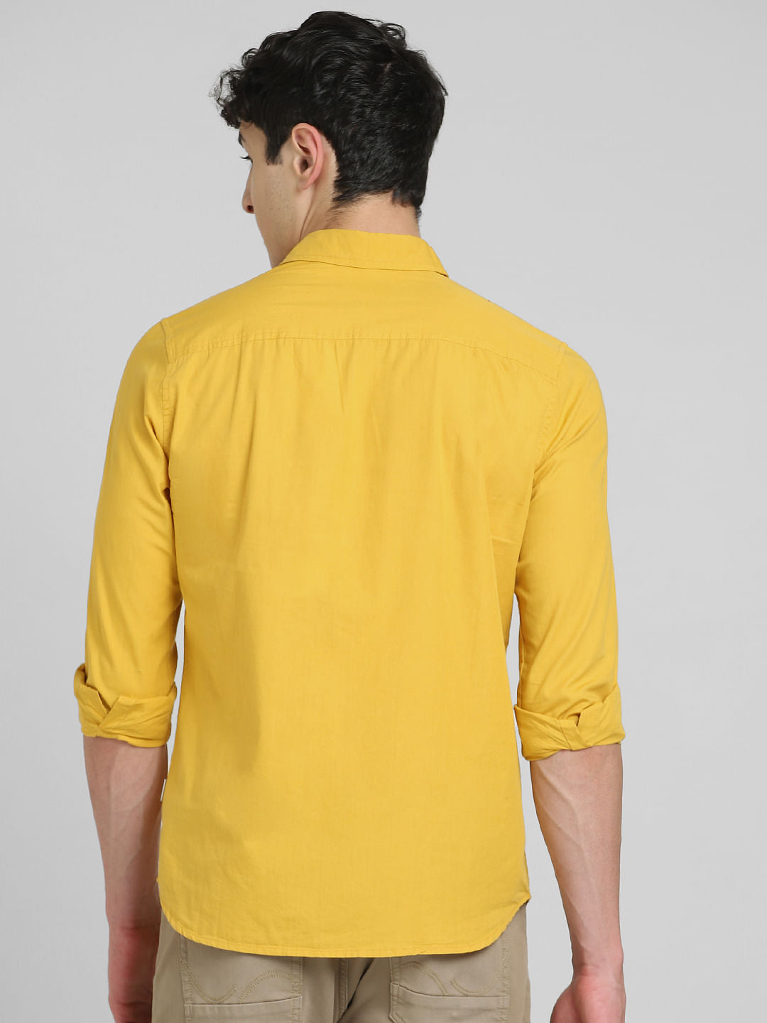 Mustard Full Sleeves Shirt