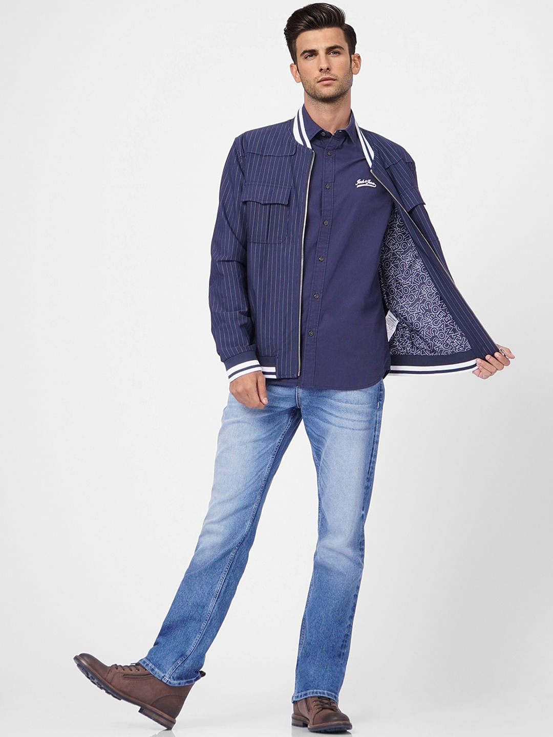 Blue Full Sleeves Shirt