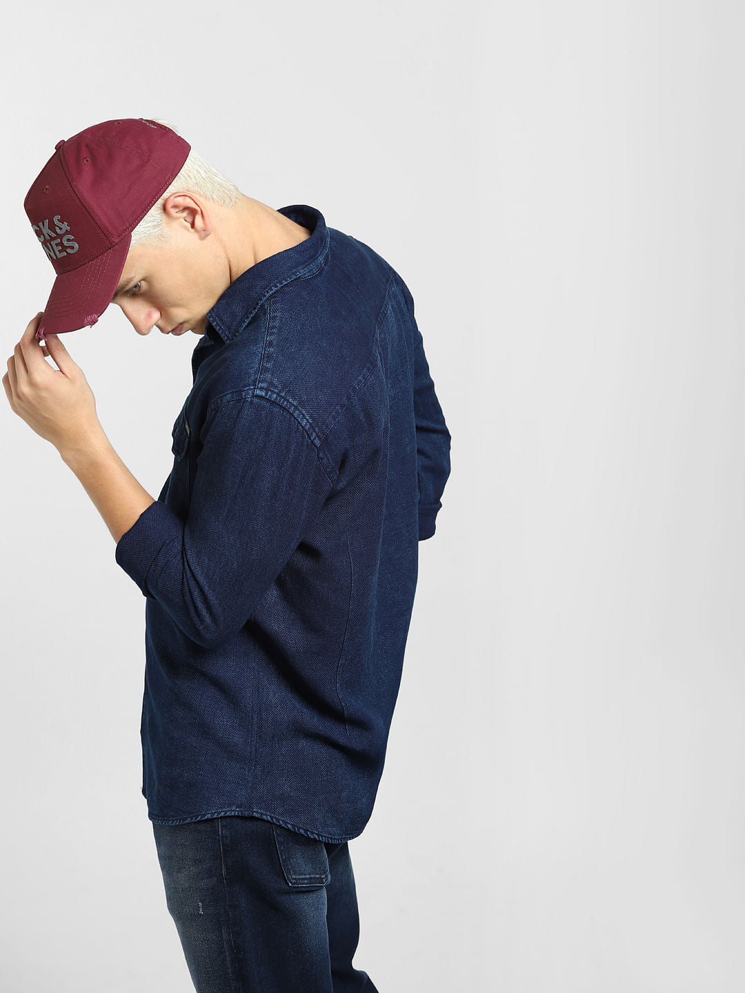 Blue Indigo Dyed Full Sleeves Shirt