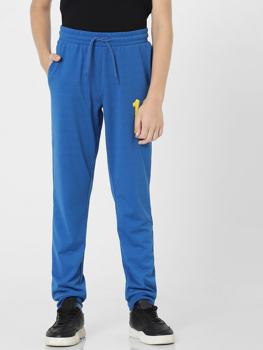 Boys Blue Mid Rise Joggers