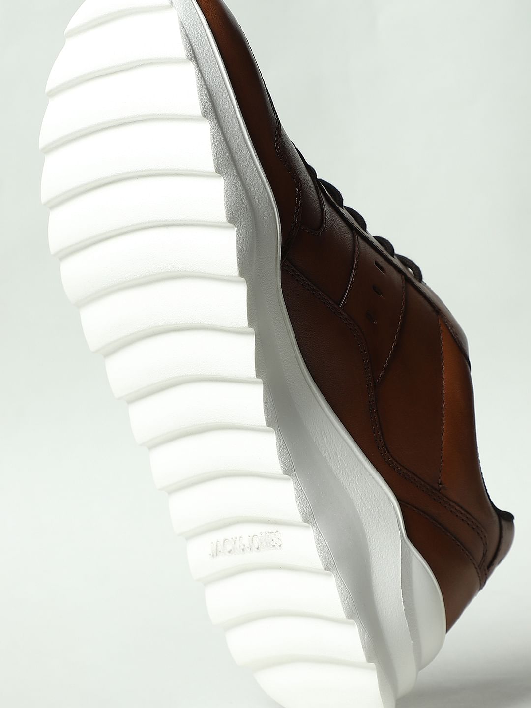 Brown Leather Sneakers