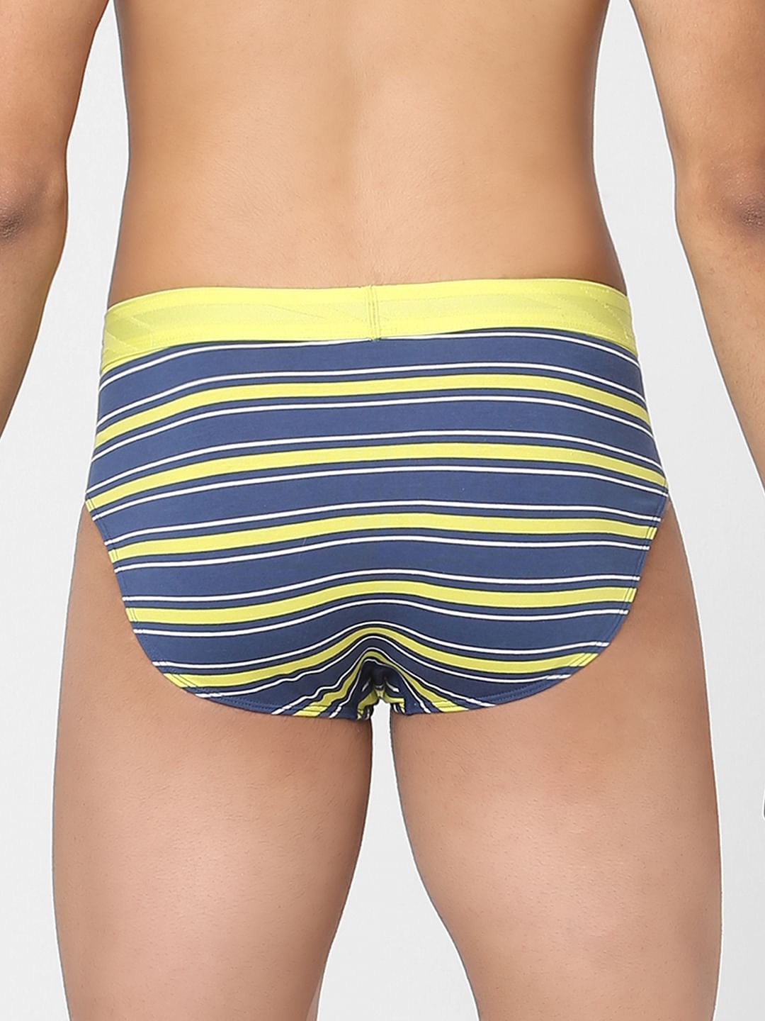 Blue Striped Briefs