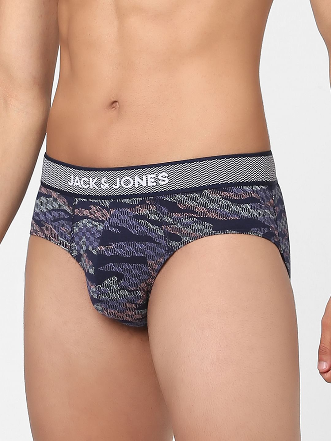 Blue Printed Briefs